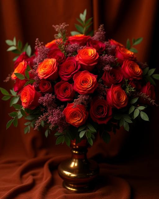 Un bouquet dai colori caldi e intensi ispirato al Marocco.